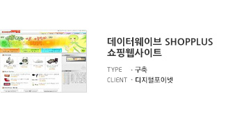 데이터웨이브 ShopPlus 쇼핑웹사이트