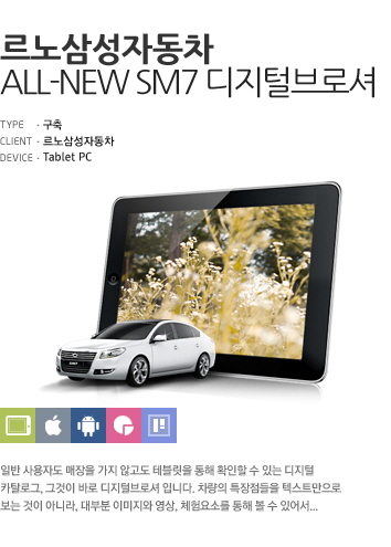 르노삼성자동차 ALL-NEW SM7 디지털브로셔 